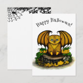 Cartons Réponse Bat d'Halloween mignonne (Devant / Derrière)