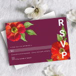 Cartons Réponse Bat mitzvah Bourgogne Moderne Floral Aquarelle<br><div class="desc">Soyez fier, réjouissez-vous et célébrez cette étape importante de votre Bat mitzvah préféré avec cette carte d'insertion RSVP sophistiquée et personnalisée pour votre événement! Une aquarelle chic, étonnante, florale avec un style san serif moderne recouvre un arrière - plan bordeaux. Personnalisez le texte personnalisé avec la date "répondre avant". Garantie...</div>