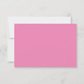 Cartons Réponse Bat mitzvah, rose et argent (Dos)