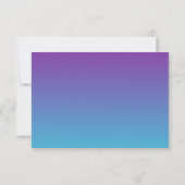Cartons Réponse Bat mitzvah Turquoise Glam Purple (Dos)