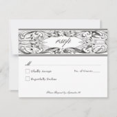 Cartons Réponse Batte victorienne jusqu'à la mort Mariage noir et (Devant)