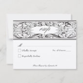 Cartons Réponse Batte victorienne jusqu'à la mort Mariage noir et  (Devant)