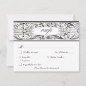 Cartons Réponse Batte victorienne jusqu'à la mort Mariage noir et  (Devant)