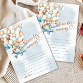 Cartons Réponse Bear Baby shower Conseils de jeu pour maman