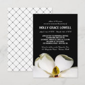 Cartons Réponse Beau Magnolia Memorial Service (Devant / Derrière)