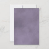 Cartons Réponse Beau reflet Dusty Purple Rose Mariage (Dos)