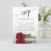 Cartons Réponse Beau reflet Mariage de Rose Rouge (Debout devant)