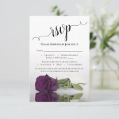 Cartons Réponse Beau reflet Plum violet Rose Mariage (Debout devant)