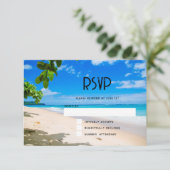 Cartons Réponse Beau Sunny Tropical Beach Mariage photo (Debout devant)