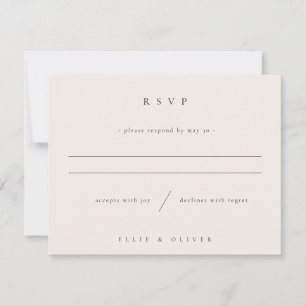Cartons Réponse Beige Boho Photo Mariage Moderne
