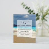 Cartons Réponse Belle Mer Turquoise Photo Tropicale (Debout devant)