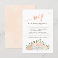 Belle Pêche de Corail Aquarelle Rose Mariage