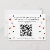 Cartons Réponse Belle photo Whimsical French Bulldog QR Code (Dos)