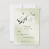 Cartons Réponse belle végétation fleurie blanche (Devant)