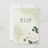 Cartons Réponse belle végétation fleurie blanche (Dos)