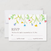 Cartons Réponse Belles Fleurs d'été colorées (Devant)