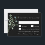 Cartons Réponse Black Elegant Fleur sauvage Mariage Choix de repas<br><div class="desc">Cet élégant mariage RSVP propose de beaux fleurs sauvages d'aquarelle peints à la main,  disposés en bouquet,  parfaits pour le printemps,  l'été ou les mariages de automne. Pour une personnalisation plus avancée de cette conception,  cliquez sur le BOUTON OUTIL DESIGN BLEU ci-dessus ! Des articles correspondants sont également disponibles.</div>