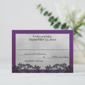 Cartons Réponse Black Floral Purple et Silver Response (Debout devant)