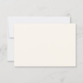 Cartons Réponse Black Ivory Cream Modern Script Lettering Wedding (Dos)