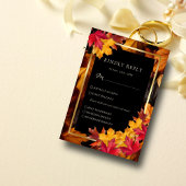 Cartons Réponse Black Magic rencontre Rustic Golden Autumn Mariage