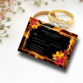 Cartons Réponse Black Magic rencontre Rustic Golden Autumn Mariage