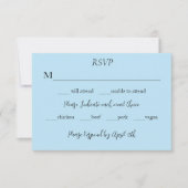 Cartons Réponse Blanc Unicorne rose Fleurs Bleu (Devant)