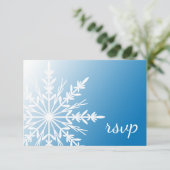 Cartons Réponse Blanche-Neige sur Blue Winter Wedding (Debout devant)