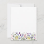 Cartons Réponse Blason de monogramme floral formel de mariage (Dos)