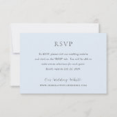 Cartons Réponse Bleu Poudre élégant Mariage moderne (Devant)