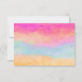 Cartons Réponse Bleu rose Jaune arc-en-ciel Abstraites bandes (Dos)