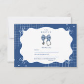 Cartons Réponse Bleu Toile Bow Nurse School Grad (Devant)