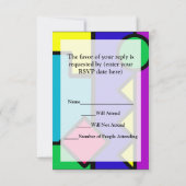 Cartons Réponse Bloc de couleur rétro des années 80 (Dos)