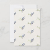 Cartons Réponse blue and greenery spring elegant wedding (Dos)