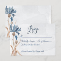 Blue Cornflowers & Blé Field Mariage bleu