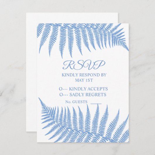 Cartons Réponse Blue Ferns Thunder_Cove (Devant / Derrière)