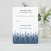 Cartons Réponse Blue Forest Range Mariage de bois (Debout devant)