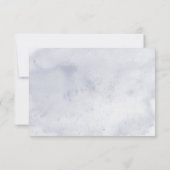 Cartons Réponse Blue Iris Fleurs Moderne Blue Mariage Dîner (Dos)