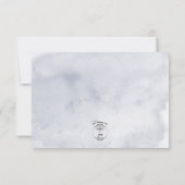 Cartons Réponse Blue Iris Flowers Blue Modern Response Card (Dos)