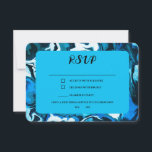 Cartons Réponse Blue Marble Star de David Custom Bar Bat mitzvah<br><div class="desc">Carte de réponse parfaite à inclure pour un bat mitzvah, bar mitzvah ou toute autre célébration juive ! L'art abstrait pour vous à l'avant et à l'arrière ! ENTIÈREMENT PERSONNALISABLE ! Cliquez sur "Personnaliser" ci-dessus pour modifier le texte. Cliquez sur "modifier à l'aide de l'outil de conception" pour ajuster les...</div>