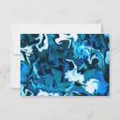 Cartons Réponse Blue Marble Star de David Custom Bar Bat mitzvah (Dos)