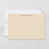 Cartons Réponse Blush Boho Floral Rose Watercolor Budget (Dos)