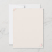 Cartons Réponse Blush Floral design de luxe (Dos)