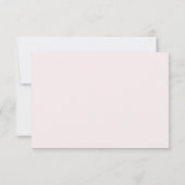 Cartons Réponse Blush Pink Floral Eucalyptus Emerald Green Wedding (Dos)