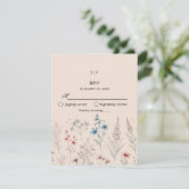 Cartons Réponse Bohème florale été simple (Debout devant)