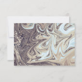 Cartons Réponse Bohème minimal ton de la Terre Mariage d'art Abstr (Dos)