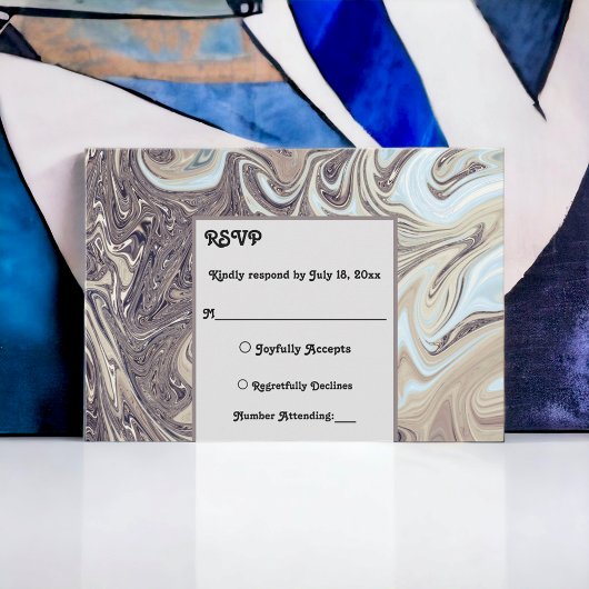 Cartons Réponse Bohème minimal ton de la Terre Mariage d'art Abstr