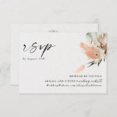 Cartons Réponse Bohème Romantique Avec Pampas Grass (Devant / Derrière)