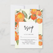 Cartons Réponse Boho Abstract Sketchy Orange Garden Wedding (Devant)