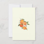 Cartons Réponse Boho Abstract Sketchy Orange Garden Wedding (Dos)