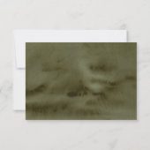 Cartons Réponse Boho Automne Floral Mariage choix de repas (Dos)